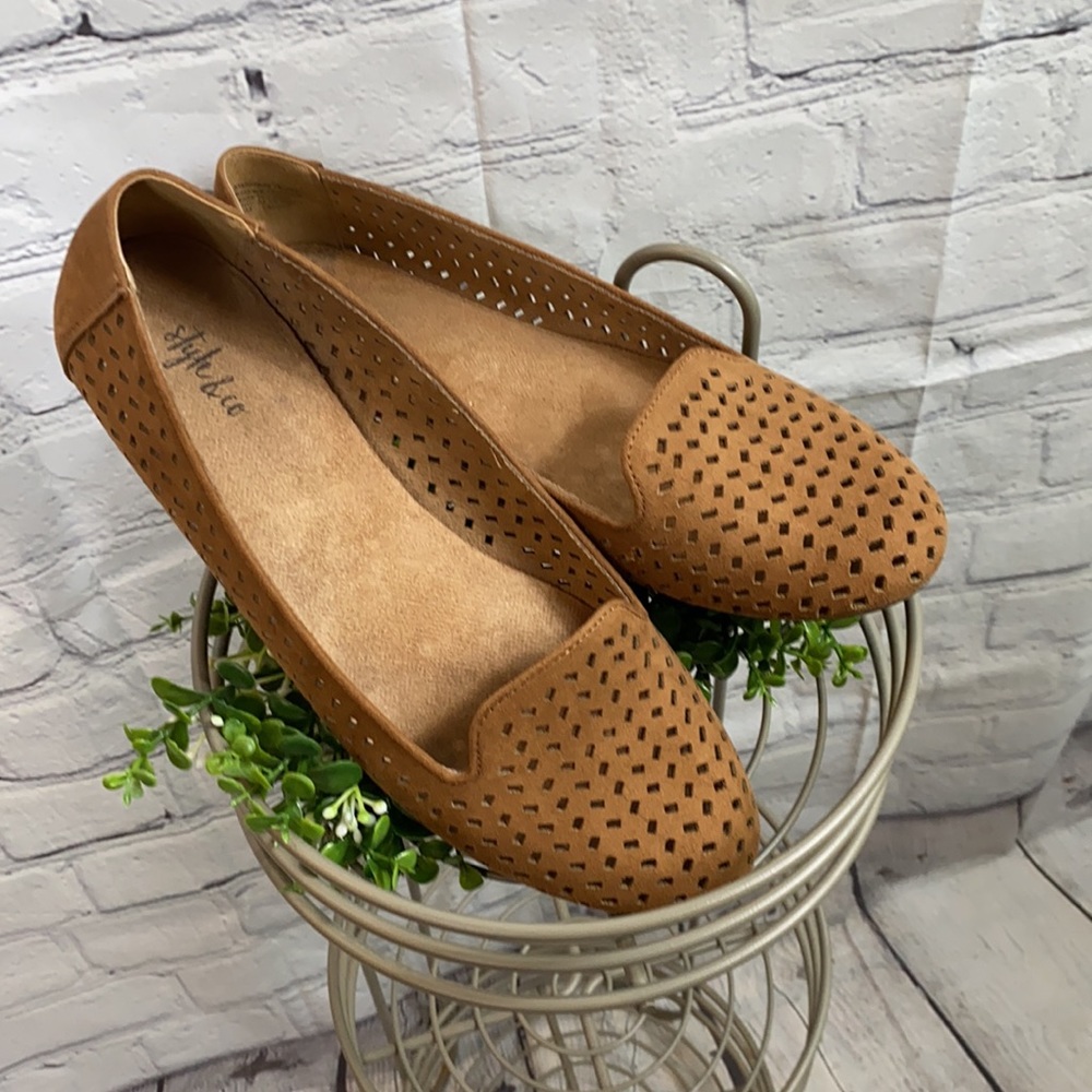Style & Co Perforated Round Toe Ballet Flats